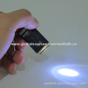 Promotion gifts beer LED lighted up keychainNew